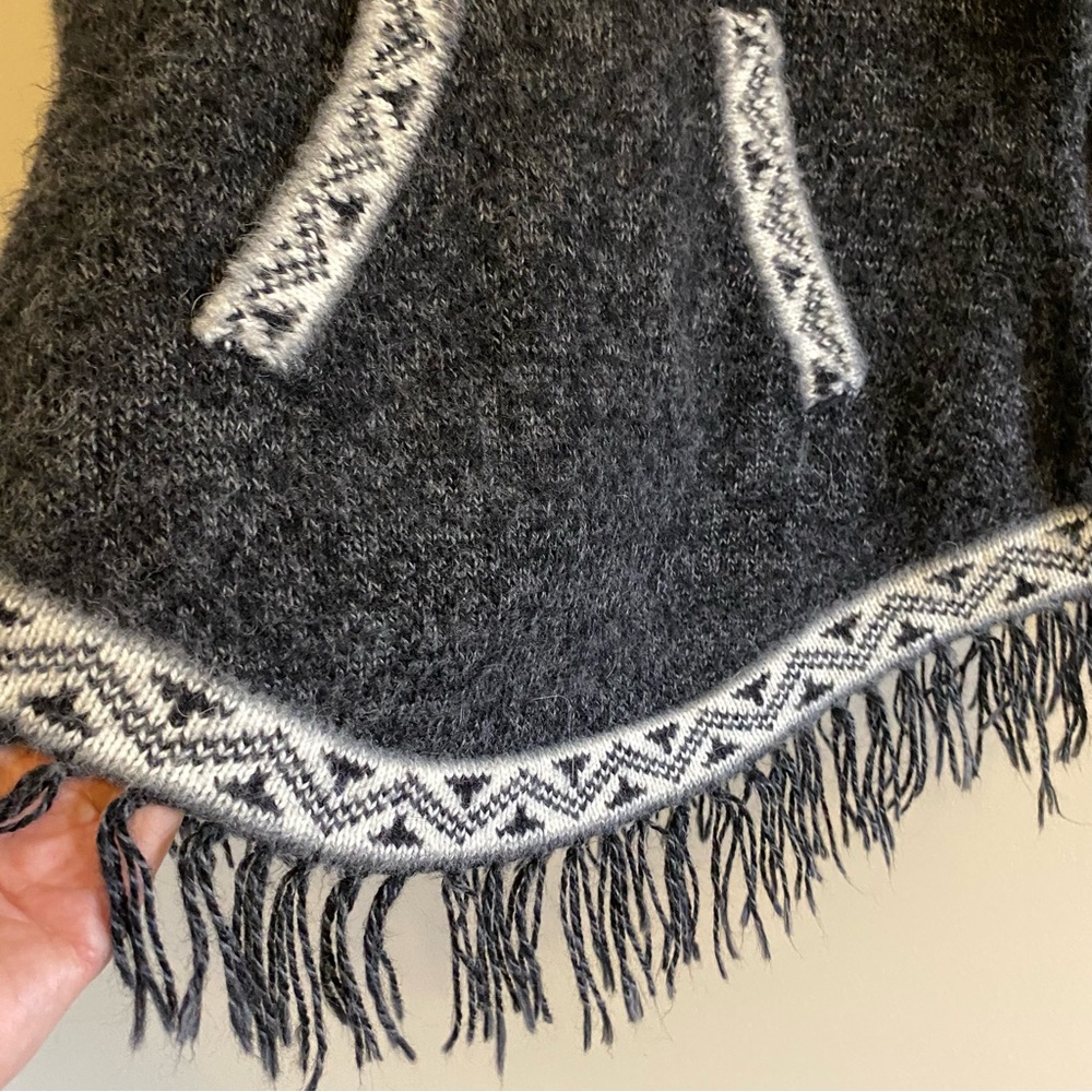 Cozy Soft Alpaca Blend Style Sweater - Warm Lightweight Knit, Hooded Pullover - Picture 11 of 11